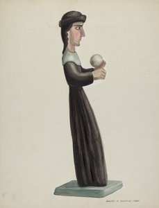 Santo sculpté et peint - Santa Rita, 1935-1942