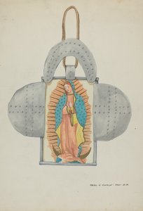 Guadalupe dessinée à la main en forme d