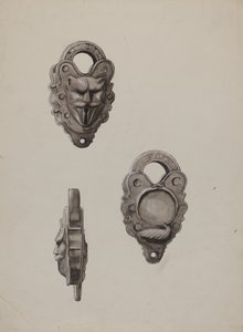 Serrure en fer, vers 1937 - Majel G. Claflin