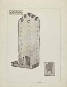 Applique en étain, 1935-1942 - Majel G. Claflin