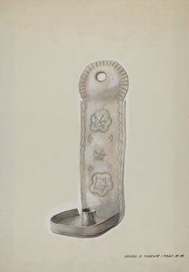 Applique à bougie en étain, c. 1937