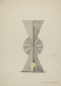 Applique en étain, 1935-1942 - Majel G. Claflin