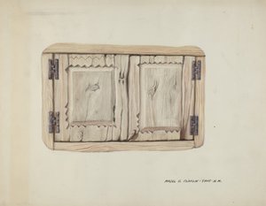 Deux portes murales, vers 1937 - Majel G. Claflin