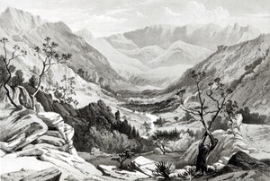 Vue entre Senafe et Rahaguddy, gravée par James Ferguson