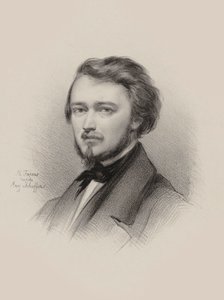 Portrait du violoniste et compositeur Hubert Léonard 1819-1890, 1850