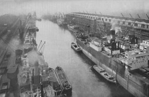 Un grand port du Nord, à trente-quatre miles de la mer et pourtant un port, vers 1935 - Manchester Ship Canal Company