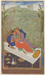 Sultan Murad et une consort, vers 1597 - Manohar