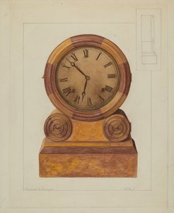 Horloge de cheminée, vers 1937