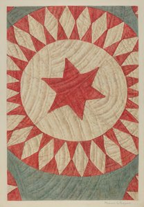 Étoile et anneau quilt