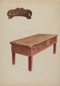 Banc de tailleur, vers 1938