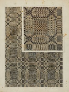 Couverture tissée, vers 1938 - Manuel G. Runyan