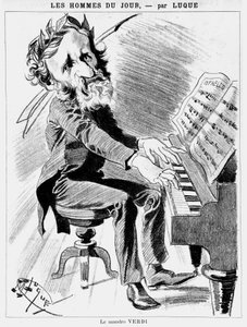 Caricature de Verdi - par Luque - Manuel Luque