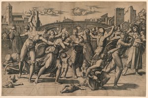 Massacre des Innocents (sans le sapin) - Marc Antonio Raimondi