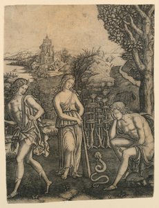 Serpent parlant à un jeune homme