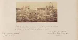 Vue stéréoscopique de la partie supérieure du récif de Pernambouc en regardant vers le sud