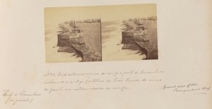 Vue stéréoscopique du récif jusqu