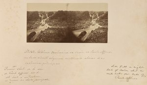 Dernière cascade de la série Paulo Affonso sur la droite, à une certaine distance en dessous des cascades principales. - Marc Ferrez