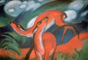Cerf rouge II - Franz Marc