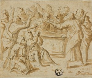 Assomption de la Vierge : moitié inférieure - Marcantonio Bassetti