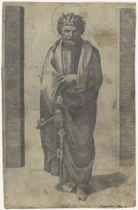 Apôtre Pierre avec des clés - Marcantonio Raimondi