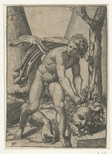 David avec la tête de Goliath