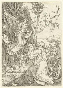 Ange apparaît à Joachim Vie de Marie (titre de la série) - Marcantonio Raimondi