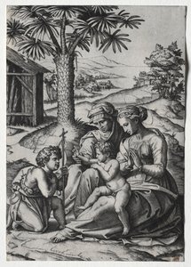 Madone du palmier - Marcantonio Raimondi