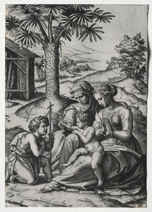 Madone du Palmier - Marcantonio Raimondi