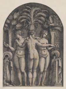 Speculum Romanae Magnificentiae: Les Trois Grâces, vers 1500-1534 - Marcantonio Raimondi