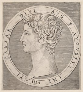 Speculum Romanae Magnificentiae: Tibère, des Douze Césars - Marcantonio Raimondi