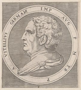 Speculum Romanae Magnificentiae : Vitellius, des Douze Césars, vers 1500-1534 - Marcantonio Raimondi