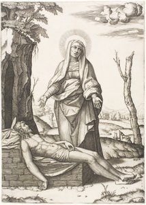La Pieta - Marcantonio Raimondi