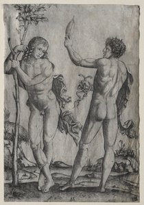 Deux hommes nus à côté d
