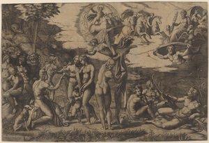 Le Jugement de Paris - Marcantonio Raimondi after Raphael