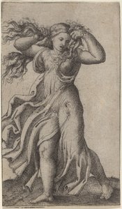 Femme tirant ses cheveux