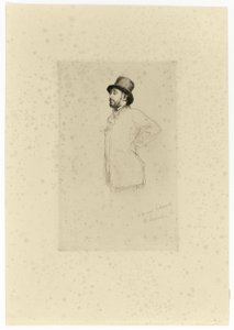Edgar Degas, debout - Marcellin Gilbert Desboutin