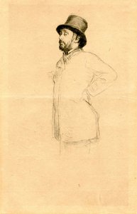 Edgar Degas au chapeau - Marcellin Gilbert Desboutin
