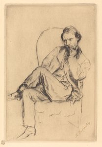 Renoir assis - Marcellin Gilbert Desboutin