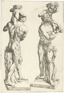 Silenus avec le jeune Bacchus