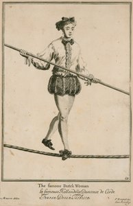 Bartholomew Fair, Londres : La célèbre femme hollandaise en 1687 - Marcellus the Elder Laroon