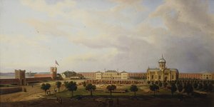 Vue intérieure de la forteresse d