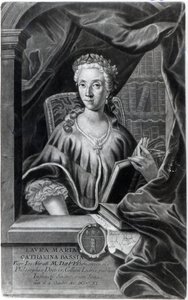 Laura Maria Caterina Bassi, gravée par Johann Jakob Haid - Marco Alvise Pitteri