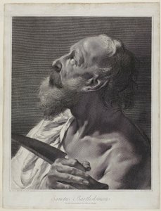 Saint Barthélemy, tiré de La Sainte Famille et les douze apôtres - Marco Alvise Pitteri