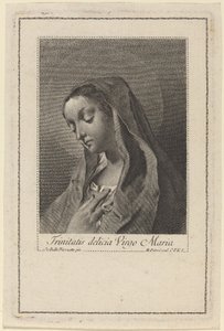 Trinitatis delicia Virgo Maria - Marco Alvise Pitteri after Giovanni Battista Piazzetta