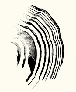 Vibration_01, 2023 (encre sur papier)