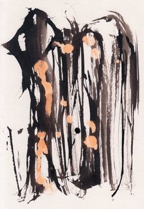 Wabi Sabi, 2018 (encre et eau de Javel sur papier)