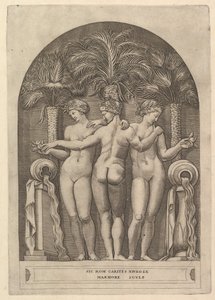 Speculum Romanae Magnificentiae: Les Trois Grâces, ca. 1515-27 - Marco Dente