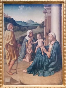Sainte famille avec Sainte Élisabeth et le jeune Jean-Baptiste - Marco Palmezzano