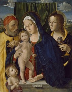 La Sainte Famille avec Saint Jean-Baptiste et Sainte Marie, 1500-5