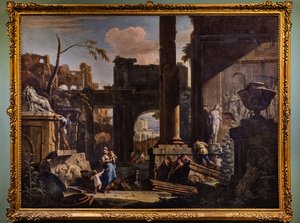Perspective avec ruines et figures